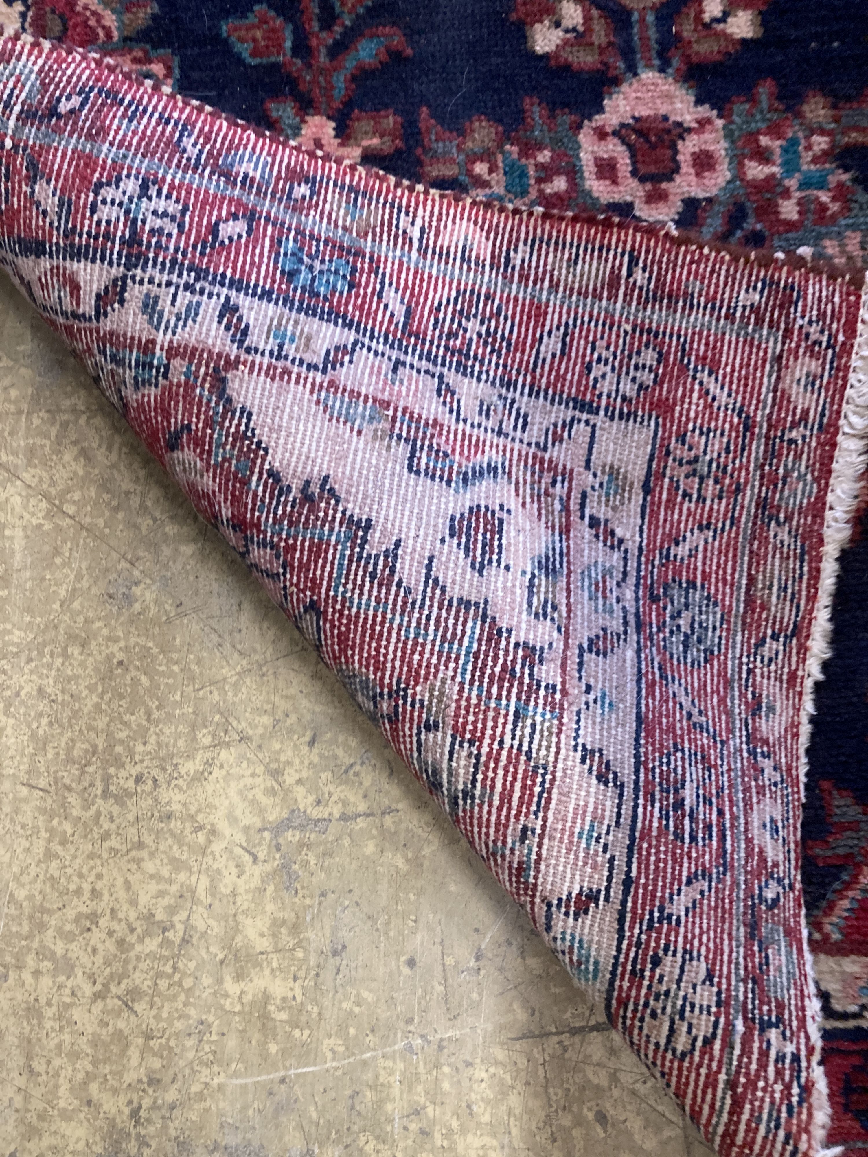 A North West Persian blue ground runner, 300 x 88cm